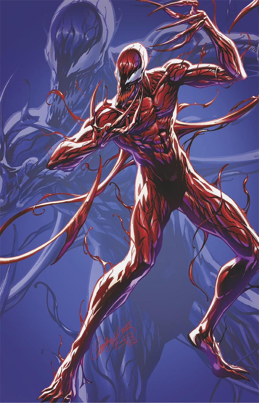 Eddie Brock Carnage #7 Cover E Incentive J Scott Campbell Just Spectacular Collection Virgin Cover