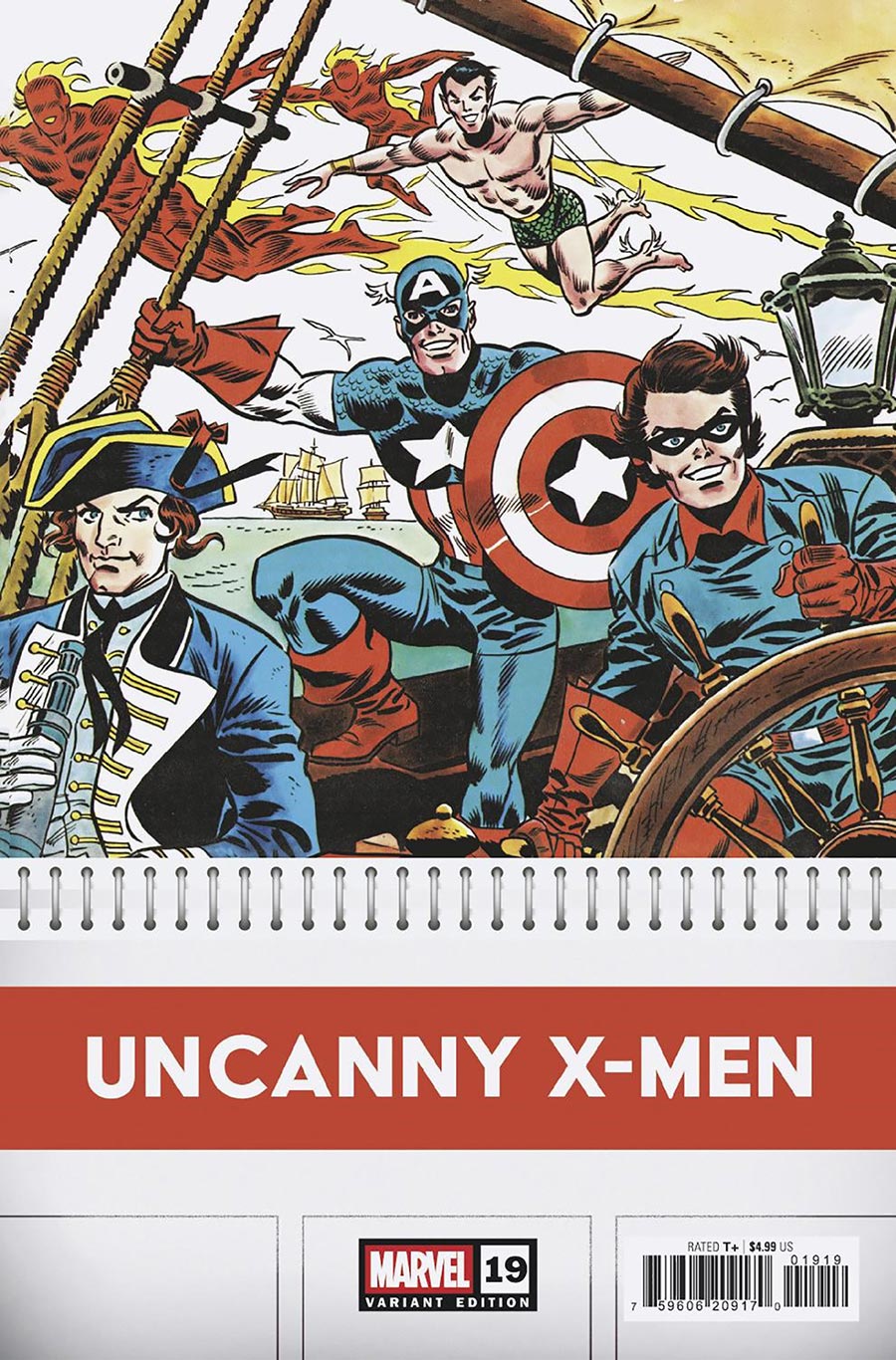 Uncanny X-Men Vol 6 #19 Cover G Incentive Frank Robbins Bicentennial Calendar Hidden Gem Variant Cover