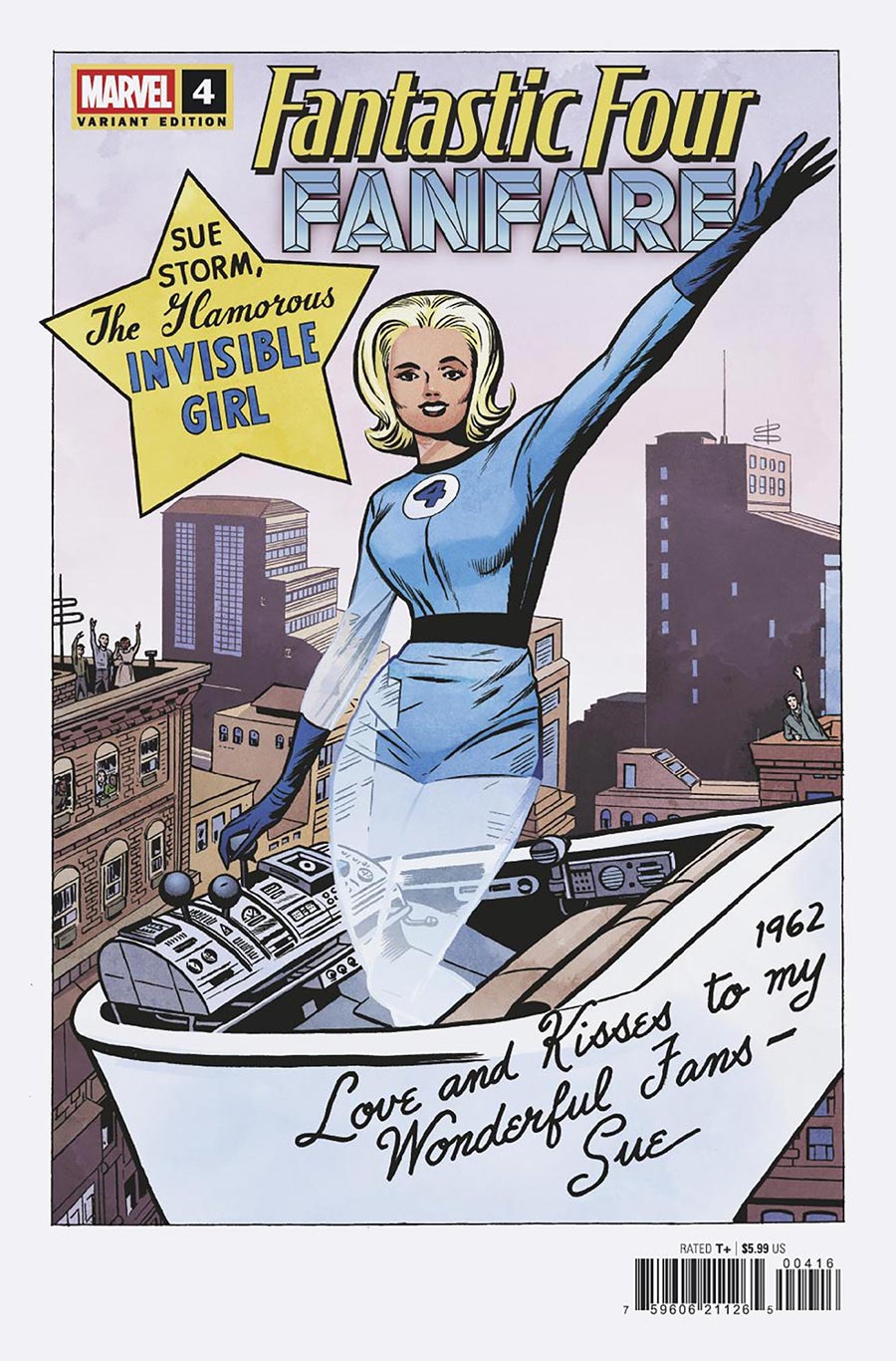 Fantastic Four Fanfare #4 Cover D Incentive Jack Kirby Hidden Gem Variant Cover