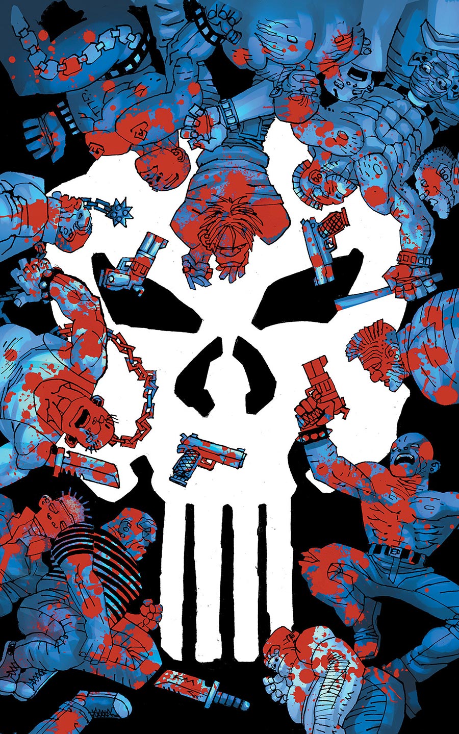 Punisher Red Band #1 Cover H Incentive Frank Miller Virgin Cover With Polybag