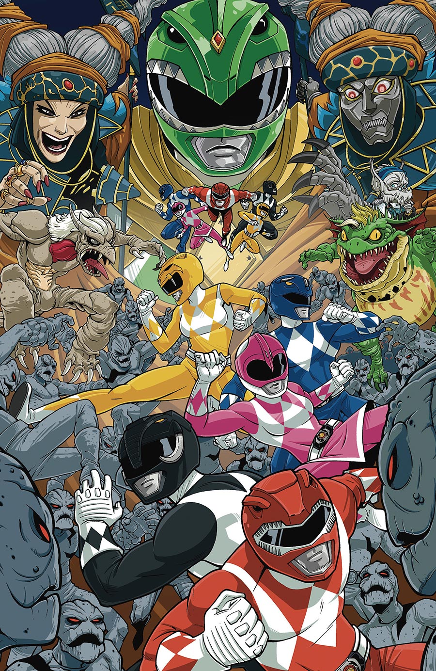 Mighty Morphin Power Rangers Ritas Rewind #1 (One Shot) Cover E Incentive Jack Lawrence Virgin Variant Cover