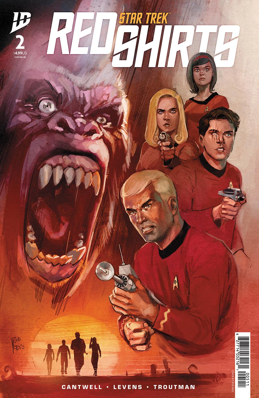 Star Trek Red Shirts #2 Cover C Incentive Rod Reis Variant Cover