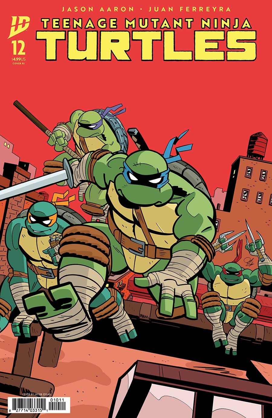 Teenage Mutant Ninja Turtles Vol 6 #12 Cover G Incentive Jacob Edgar Variant Cover