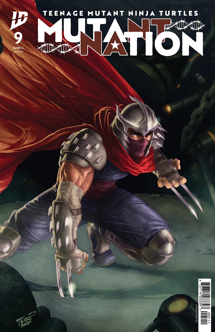 Teenage Mutant Ninja Turtles Mutant Nation #9 Cover C Incentive Fero Pe Shredder Month Variant Cover