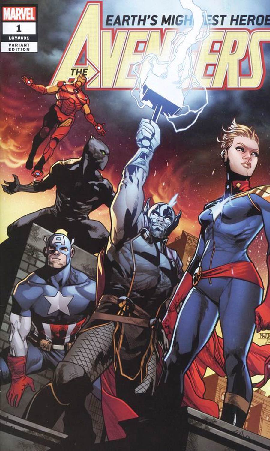 Avengers Vol 7 #1 Cover R eBay Exclusive Variant Cover