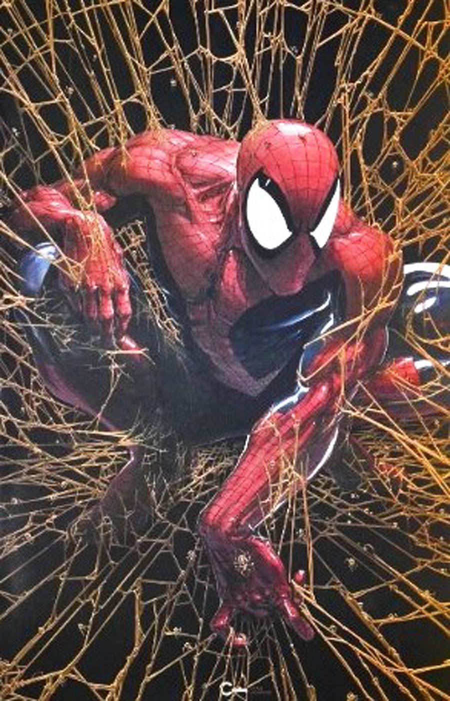 Spider-Man #1 Cover R Gold Facsimile Edition Clayton Crain Virgin Variant Cover With COA