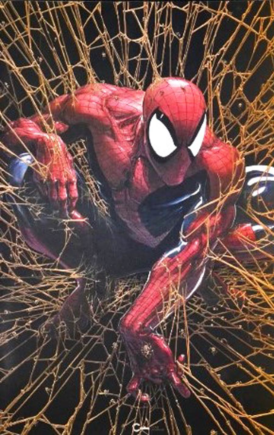 Spider-Man #1 Cover S Gold Facsimile Edition Clayton Crain Virgin Variant Cover No COA