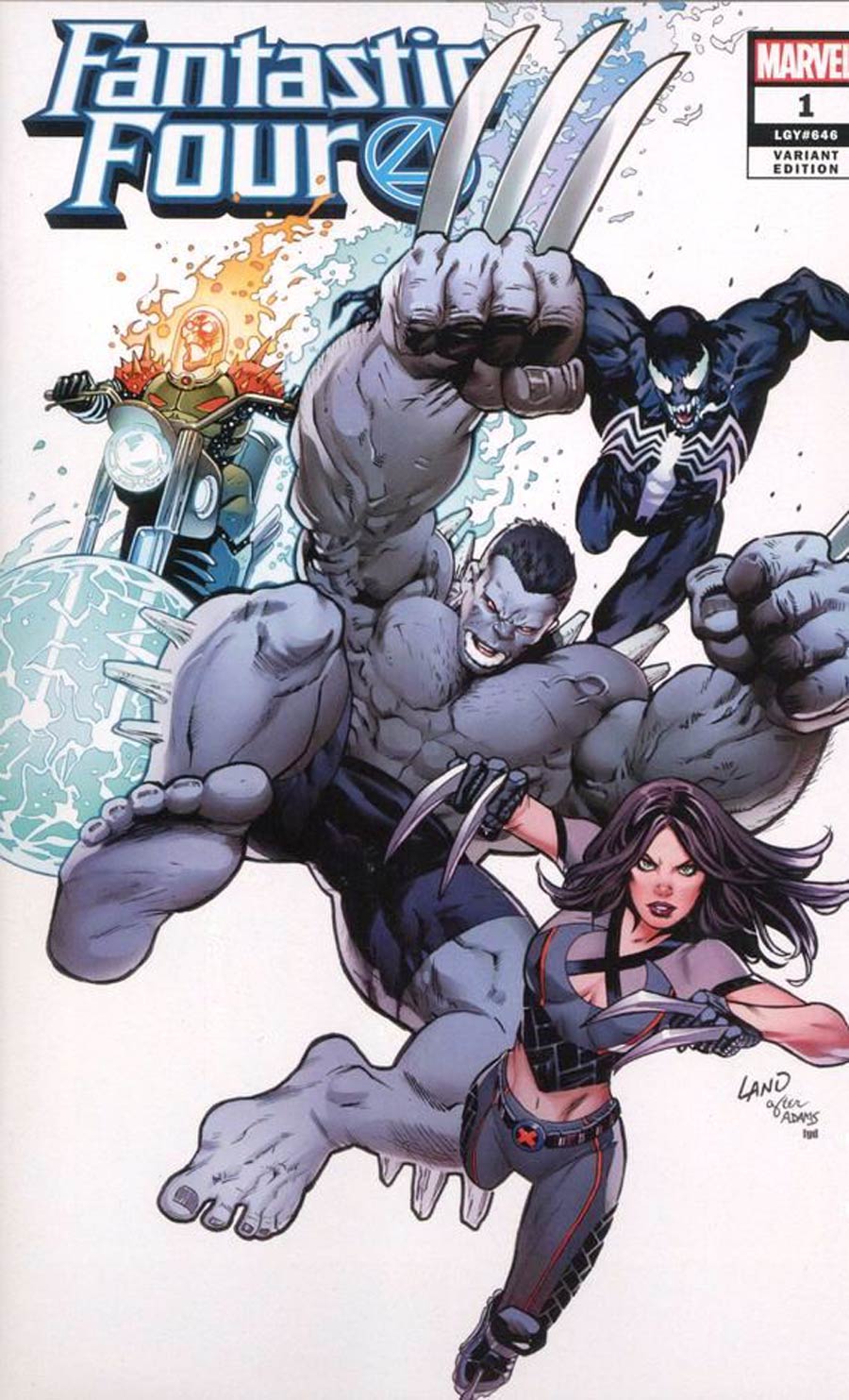 Fantastic Four Vol 6 #1 Cover Z-R Greg Land Variant Cover