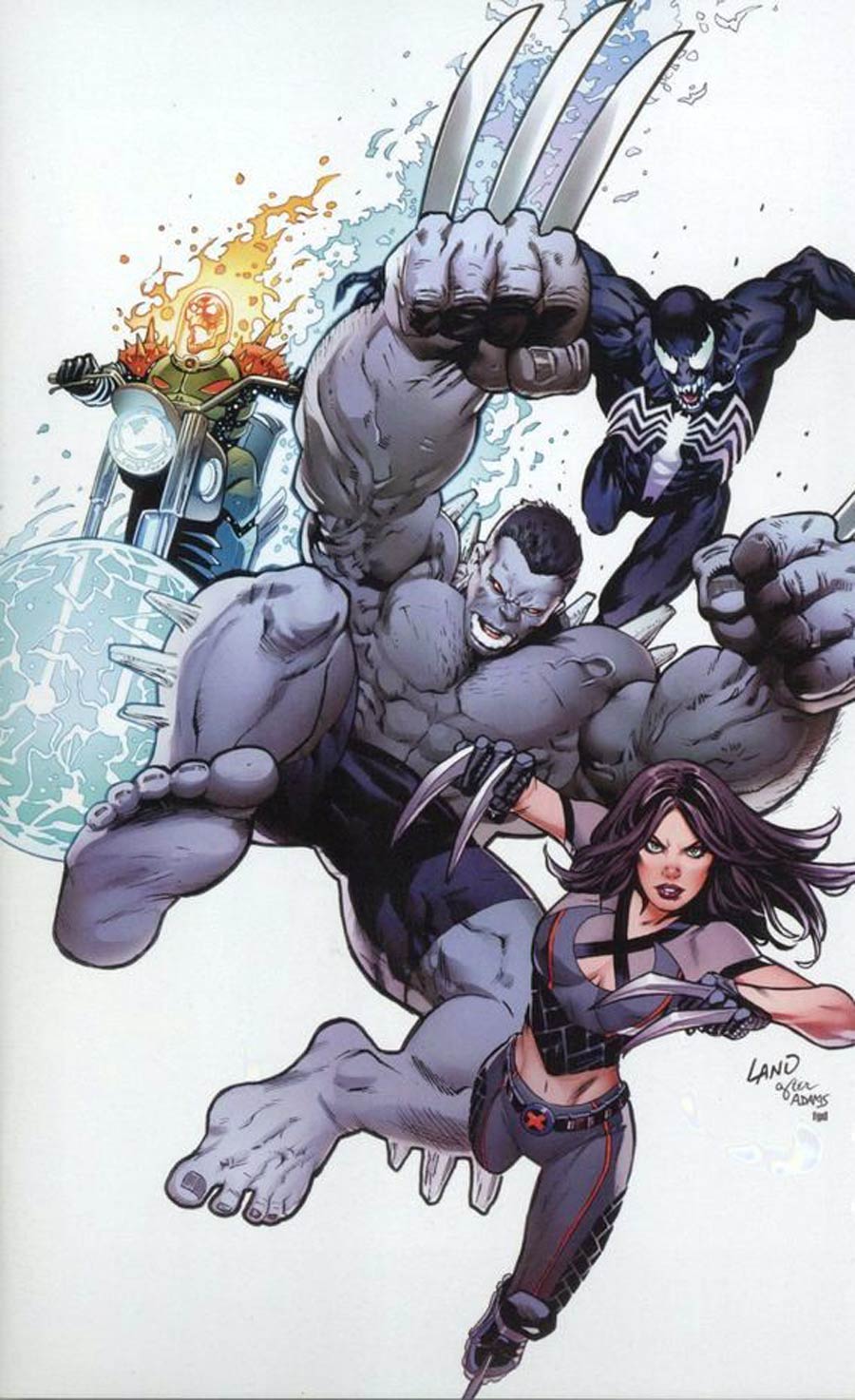 Fantastic Four Vol 6 #1 Cover Z-S Greg Land Virgin Variant Cover