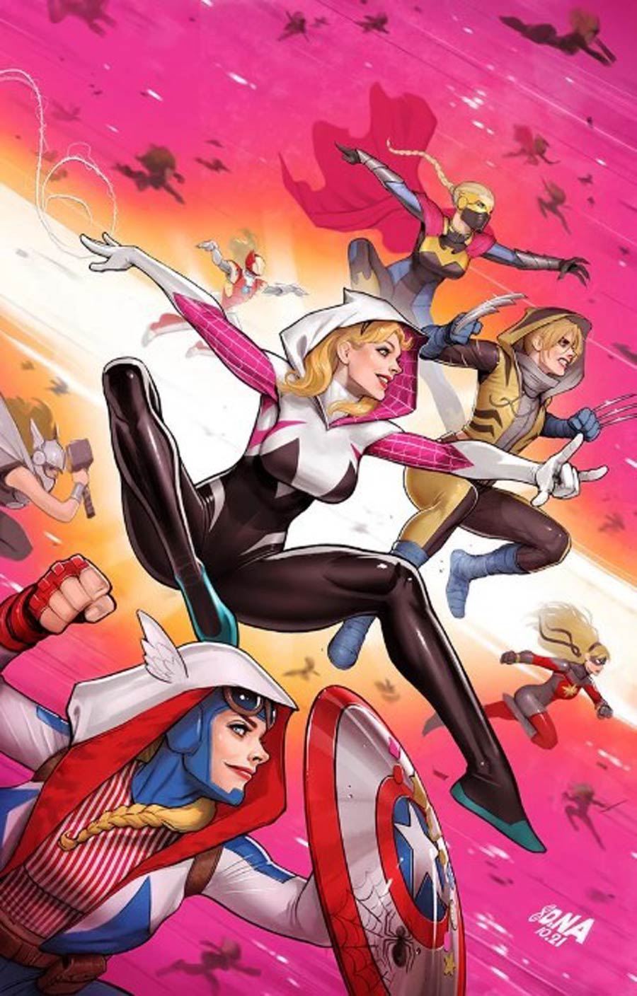 Spider-Gwen Gwenverse #1 Cover N David Nakayama Virgin Variant Cover
