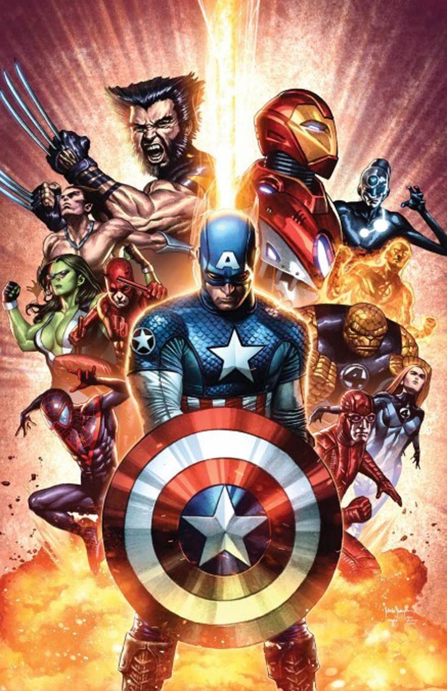 Ultimate Invasion #1 Cover Q Mico Suayan Virgin Variant Cover