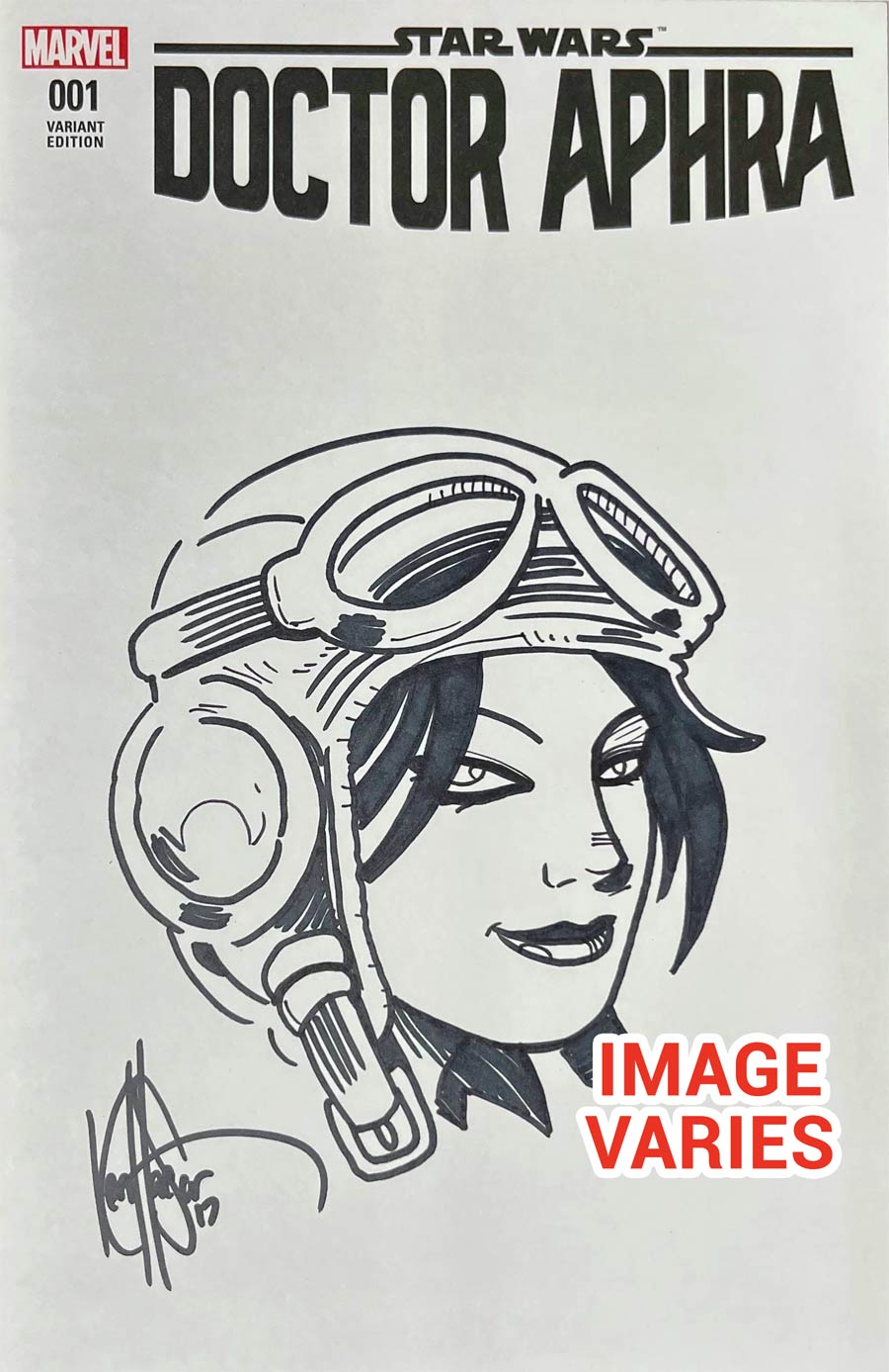 Star Wars Doctor Aphra #1 Cover J DF Signed Remarked Ken Haeser With COA