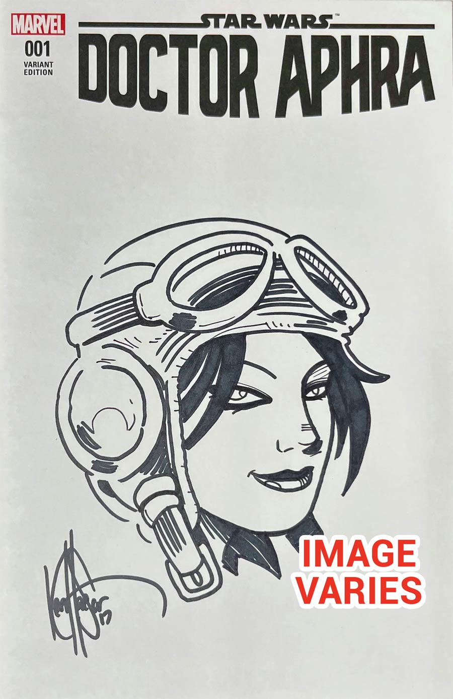 Star Wars Doctor Aphra #1 Cover K DF Signed Remarked Ken Haeser No COA