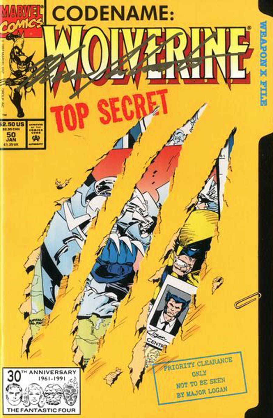 Wolverine Vol 2 #50 Cover C Signed By Marc Silvestri No COA