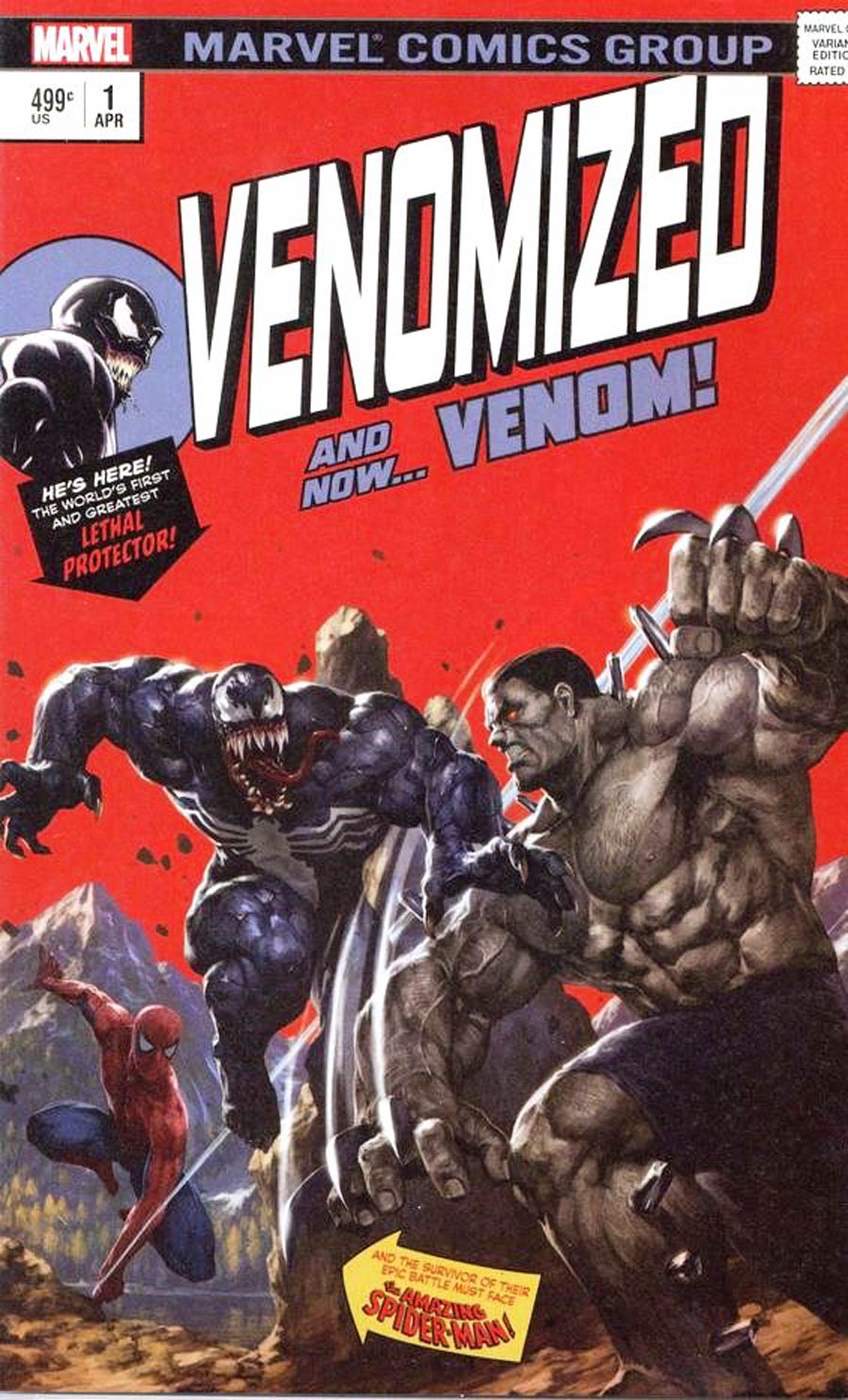 Venomized #1 Cover J Skan Variant Red Cover