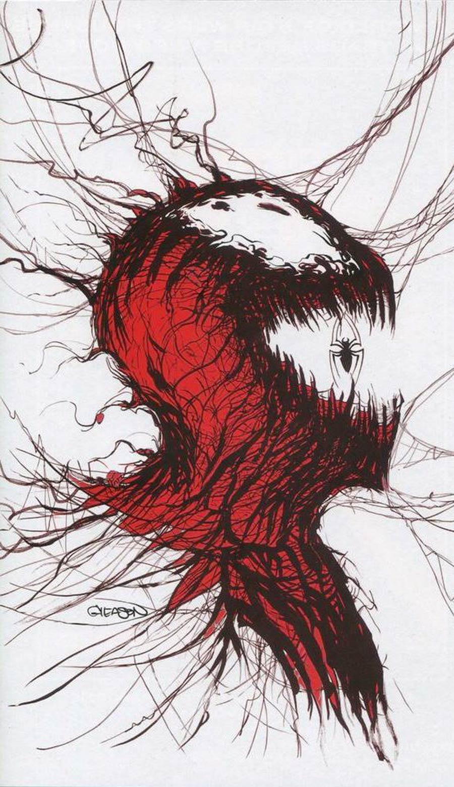 Carnage Black White & Blood #1 Cover S Patrick Gleason White Variant Cover No COA