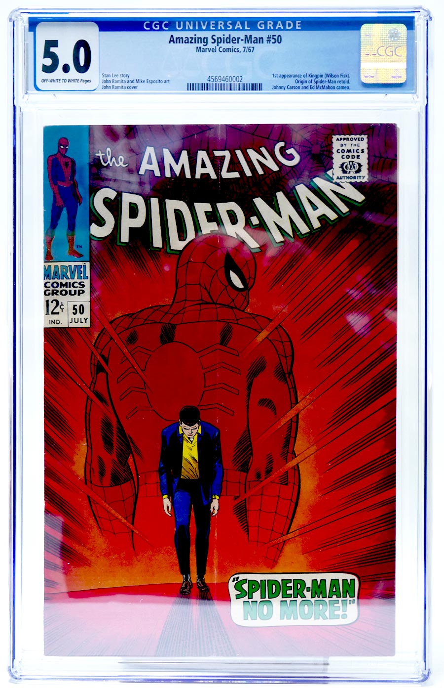 Amazing Spider-Man #50 Cover D CGC 5.0