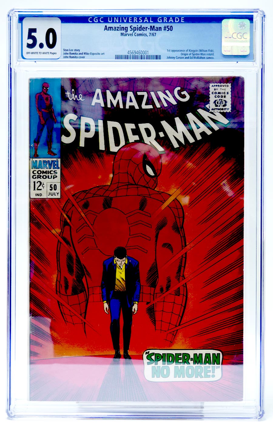 Amazing Spider-Man #50 Cover E CGC 5.0