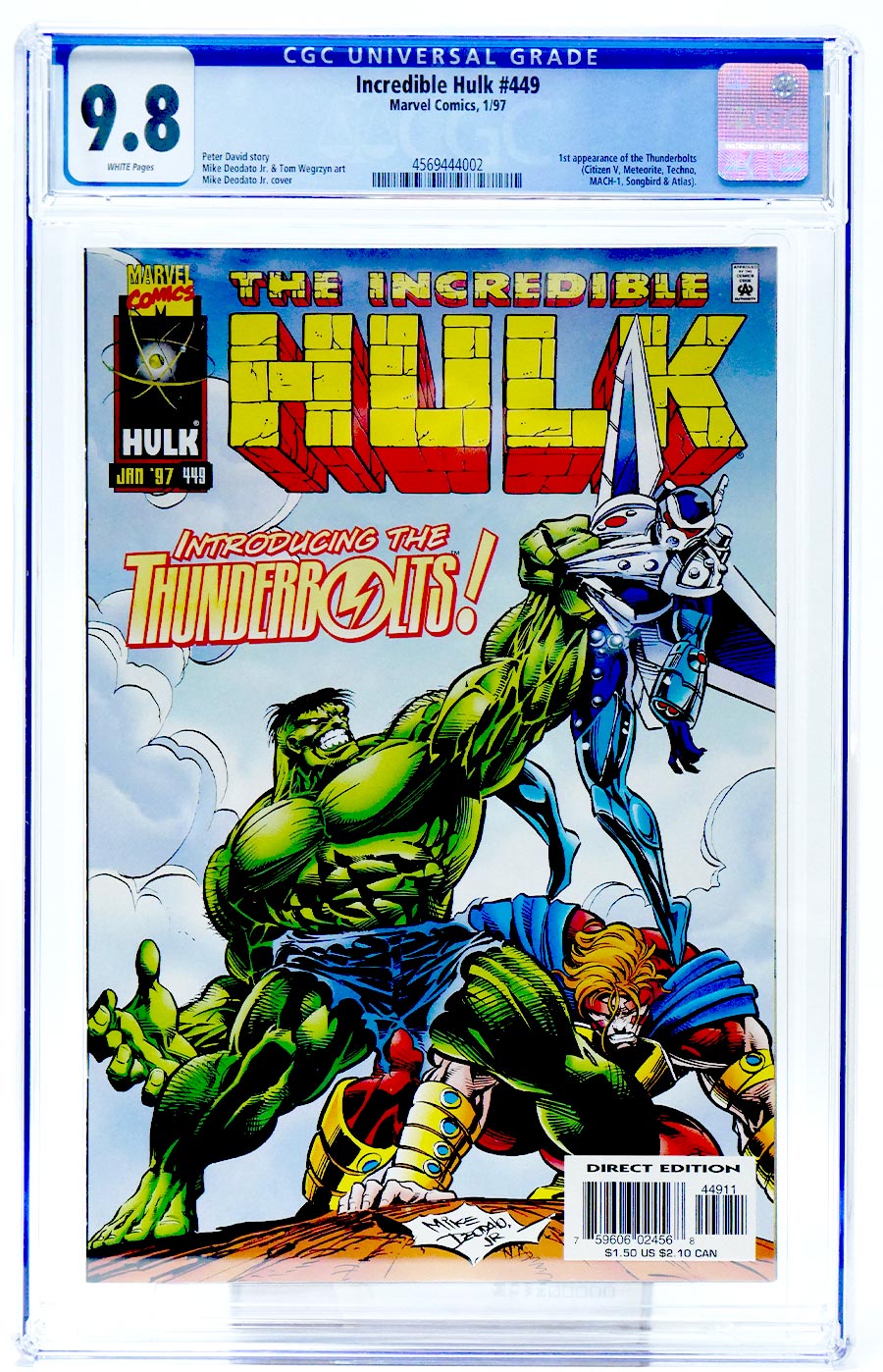 Incredible Hulk #449 Cover B CGC 9.8