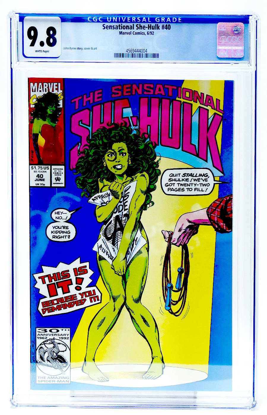 Sensational She-Hulk #40 Cover B CGC 9.8