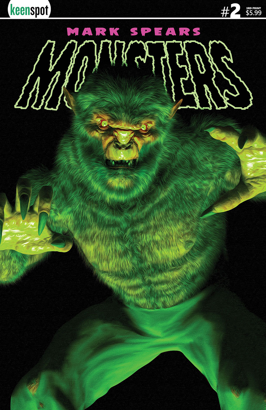 Mark Spears Monsters #2 Cover K 3rd Ptg A Mark Spears The Werewolf Variant Cover
