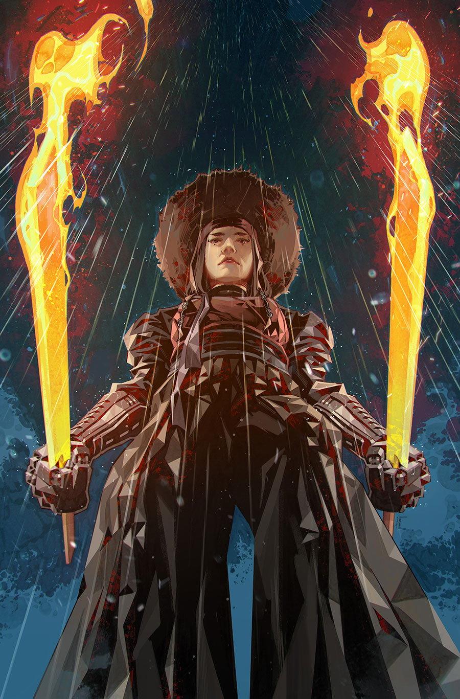 Zack Snyders Rebel Moon Nemesis #1 Cover F Variant Kael Ngu Virgin Cover