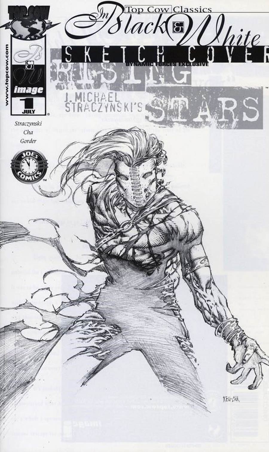 Top Cow Classics In Black And White Rising Stars #1 Cover B DF Exclusive With COA