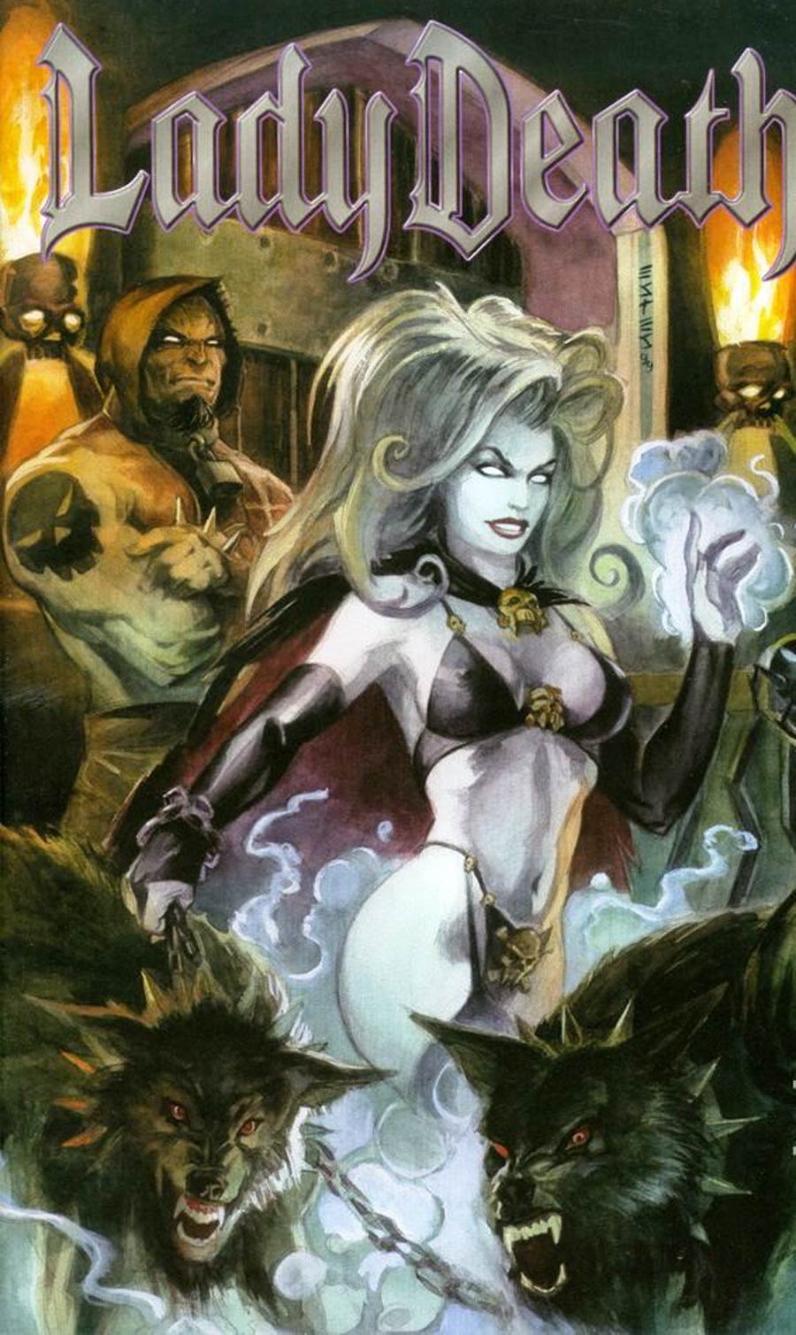 Lady Death Judgement War #1 Cover C DF Exclusive Painted Alternate Cover No COA