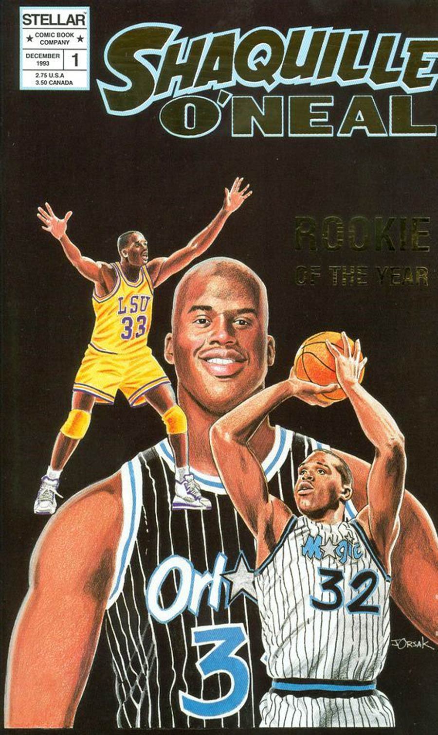 Shaquille Oneal (1993) #1 Cover B Gold Edition