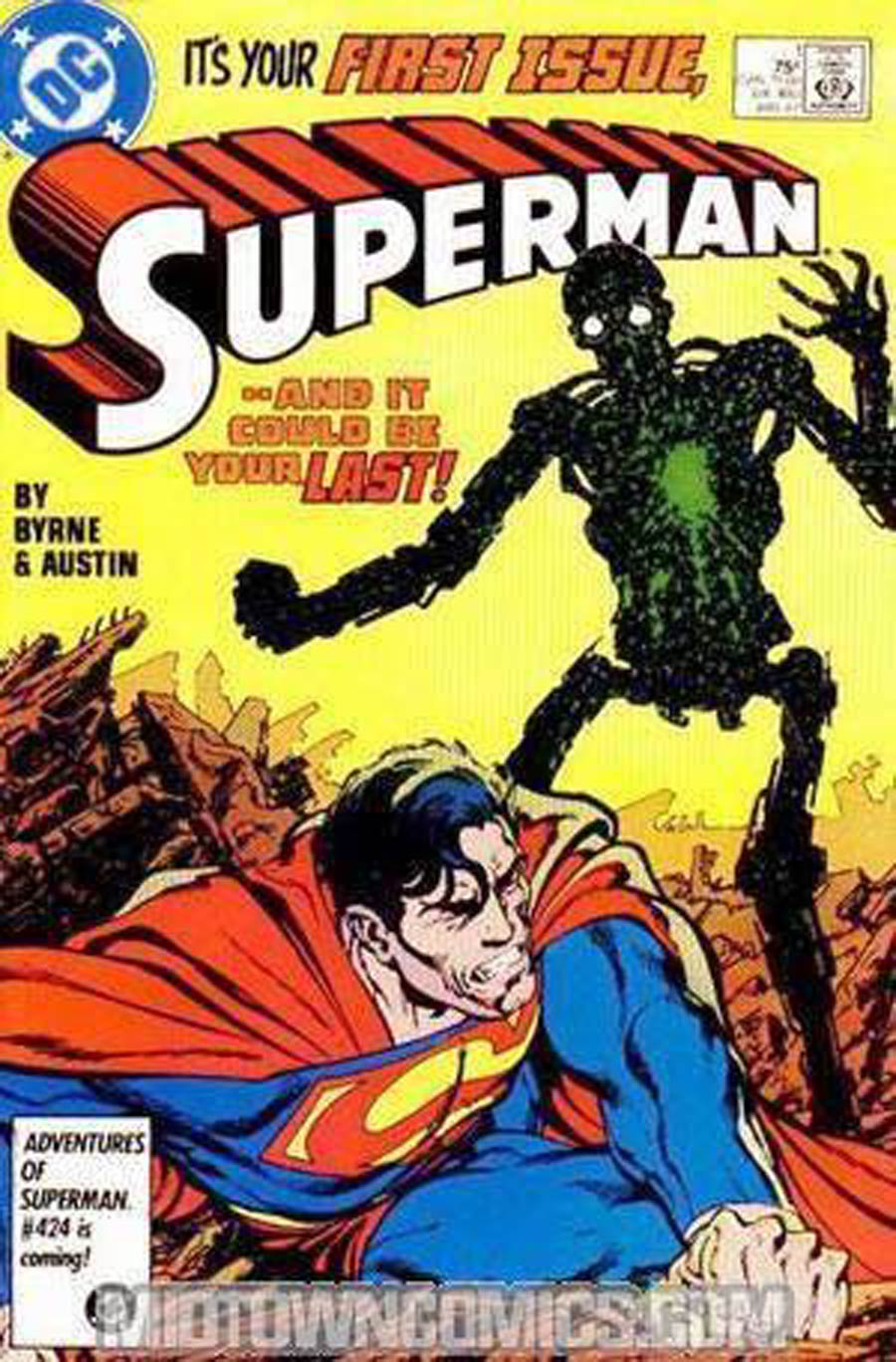 Superman Vol 2 #1 Cover C Signed By Terry Austin No COA