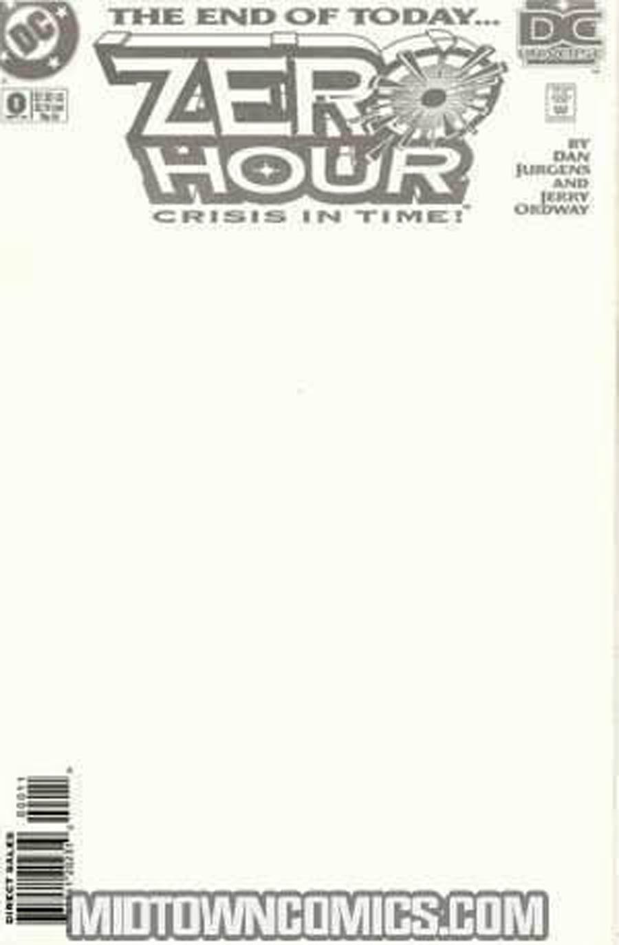 Zero Hour Crisis In Time #0 Cover B Signed By Dan Jurgens With COA