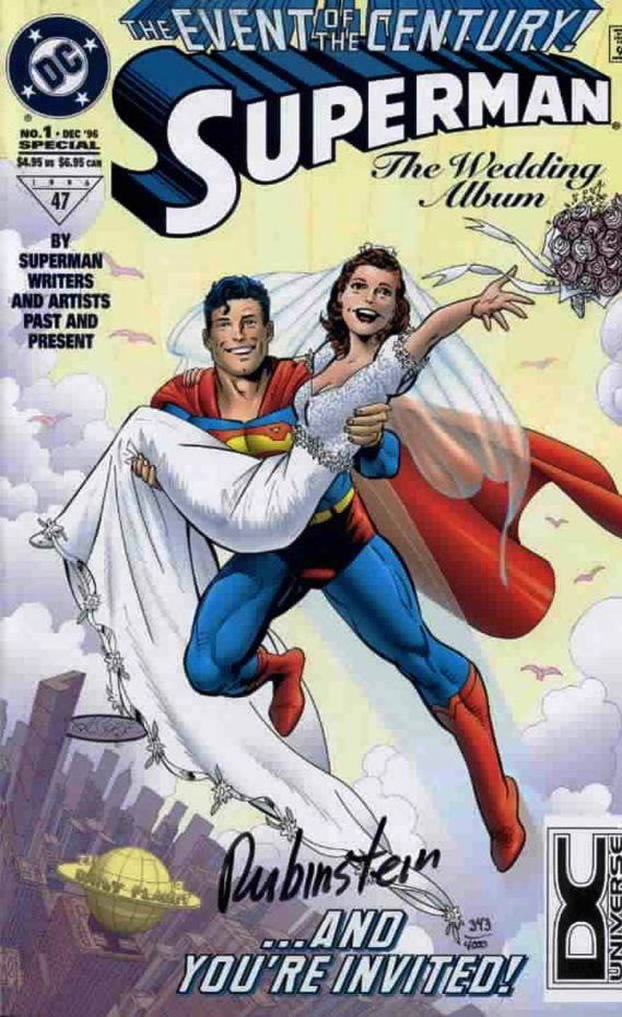 Superman The Wedding Album #1 Cover D Standard Edition DF Signed Joe Rubenstein With COA