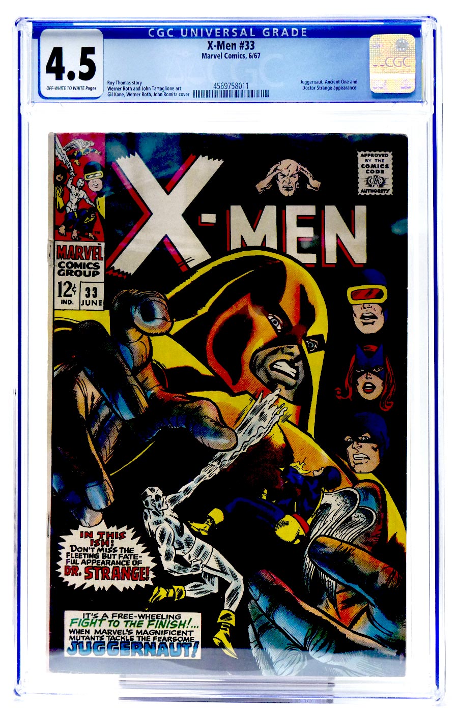 X-Men Vol 1 #33 Cover C CGC 4.5