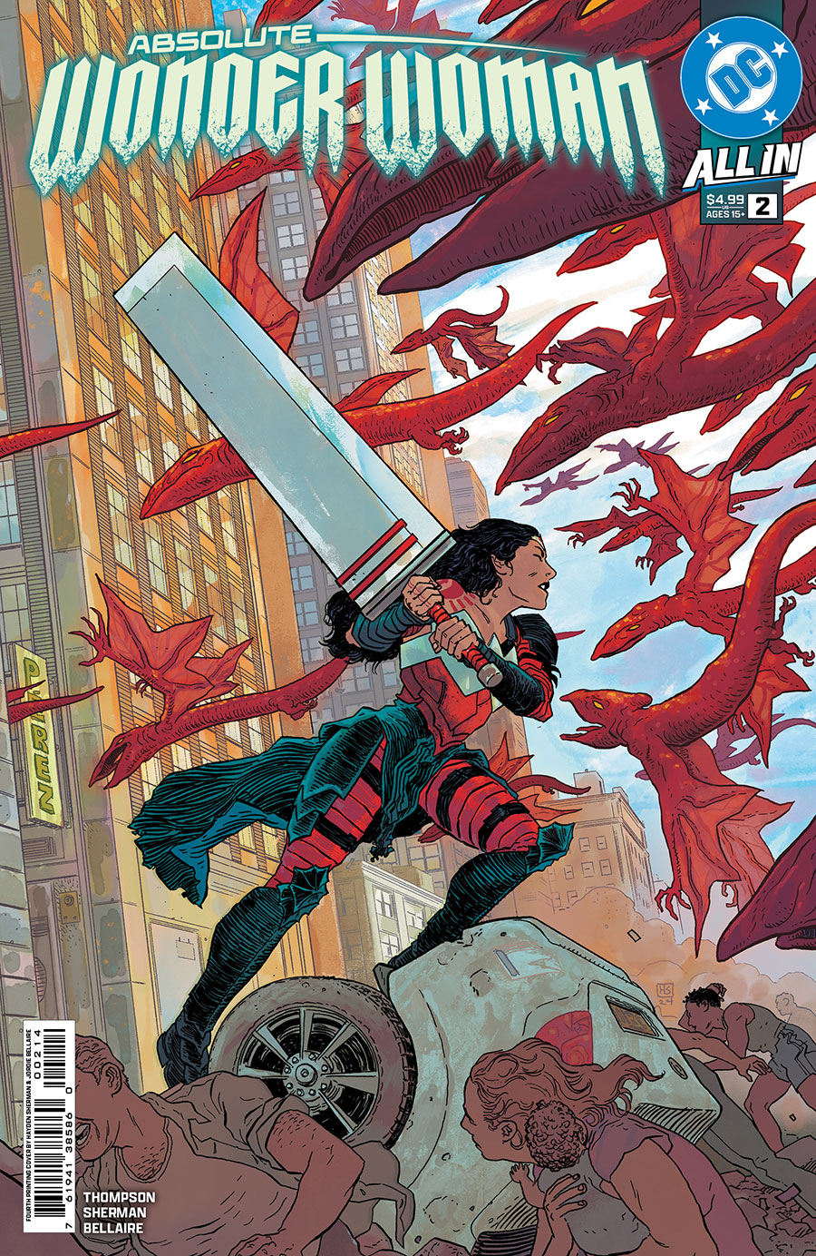 Absolute Wonder Woman #2 Cover L 4th Ptg Hayden Sherman Logo Color Variant Cover (DC All In)