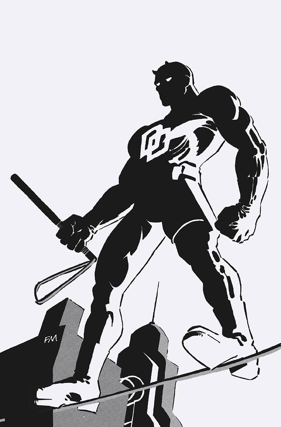 Daredevil Cold Day In Hell #2 Cover H 2nd Ptg Incentive Frank Miller Black & White Virgin Variant Cover