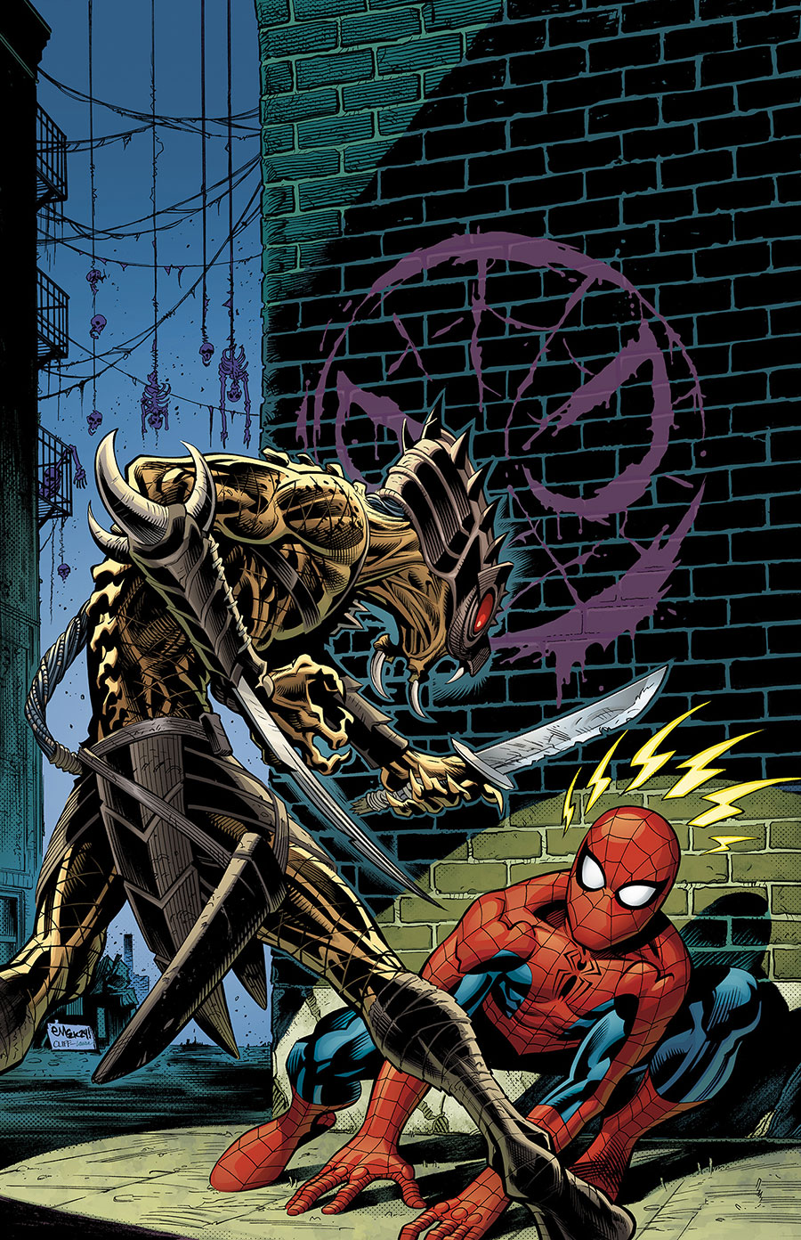 Predator vs Spider-Man #2 Cover G 2nd Ptg Incentive Ed McGuinness Virgin Variant Cover
