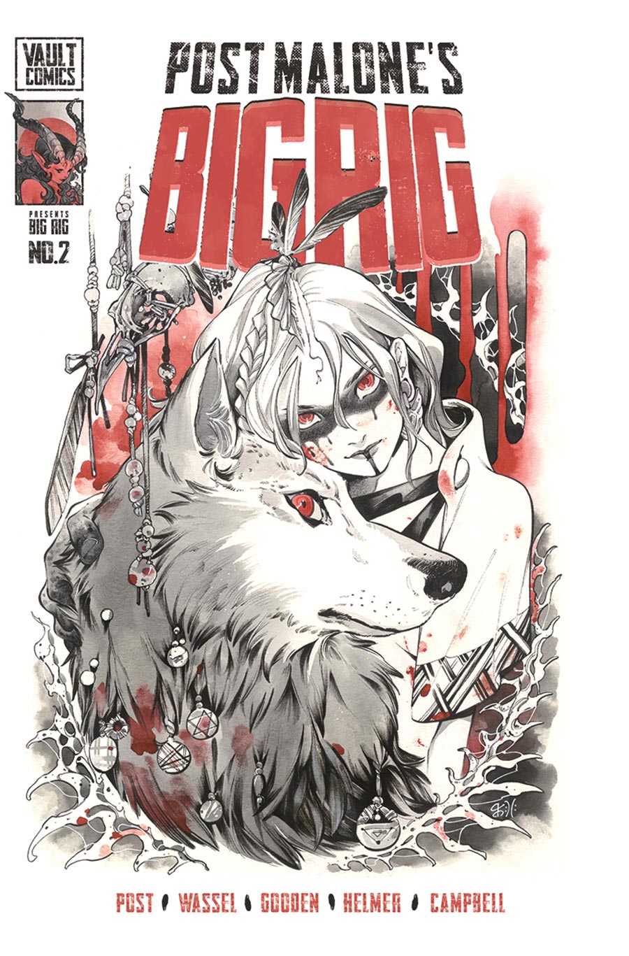 Post Malones Big Rig #2 Cover I Variant Peach Momoko Cover