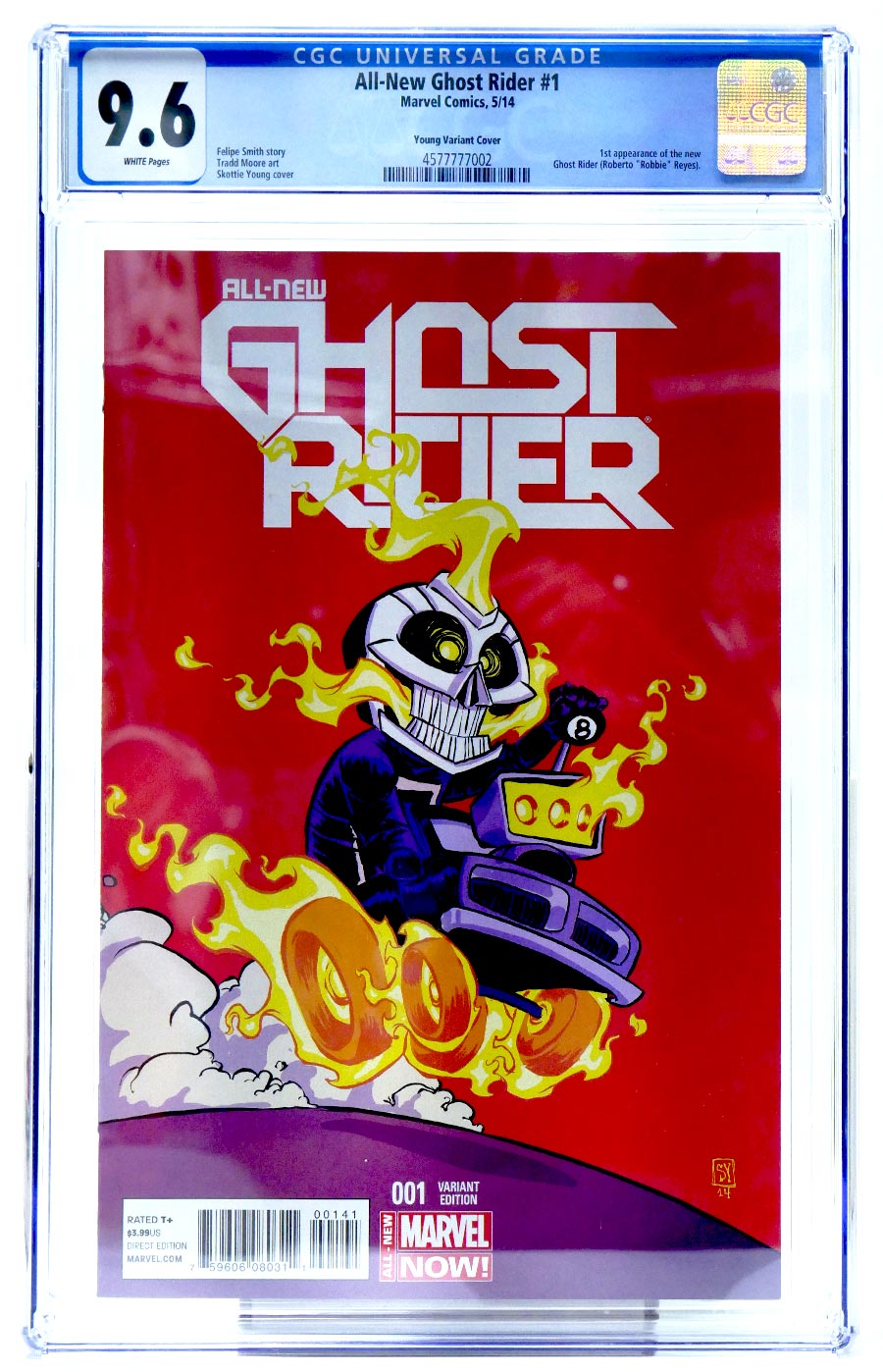 All-New Ghost Rider #1 Cover G Variant Skottie Young Baby Cover CGC 9.6