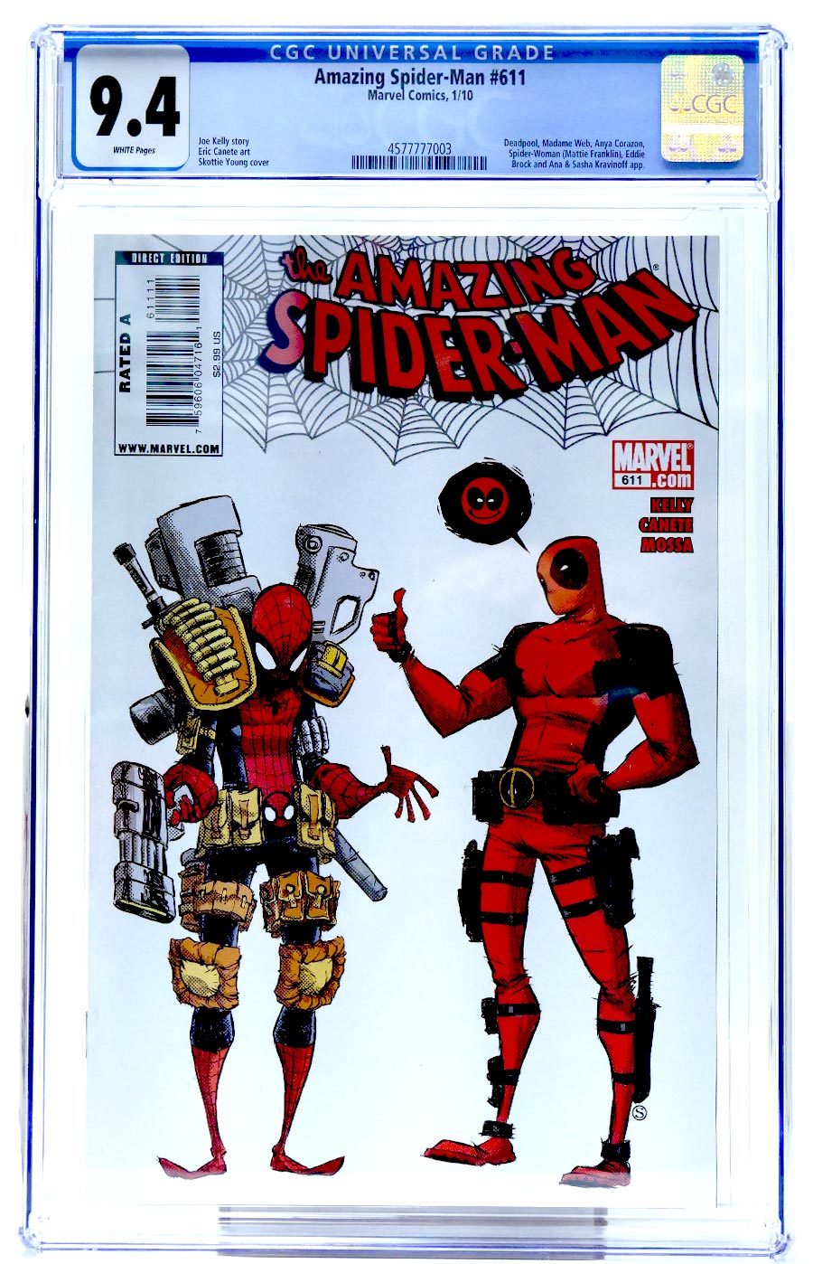 Amazing Spider-Man Vol 2 #611 Cover C 1st Ptg CGC 9.4