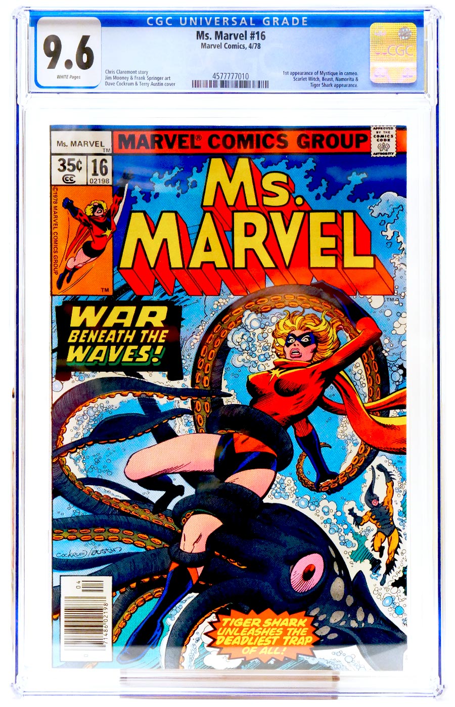 Ms Marvel #16 Cover B CGC 9.6