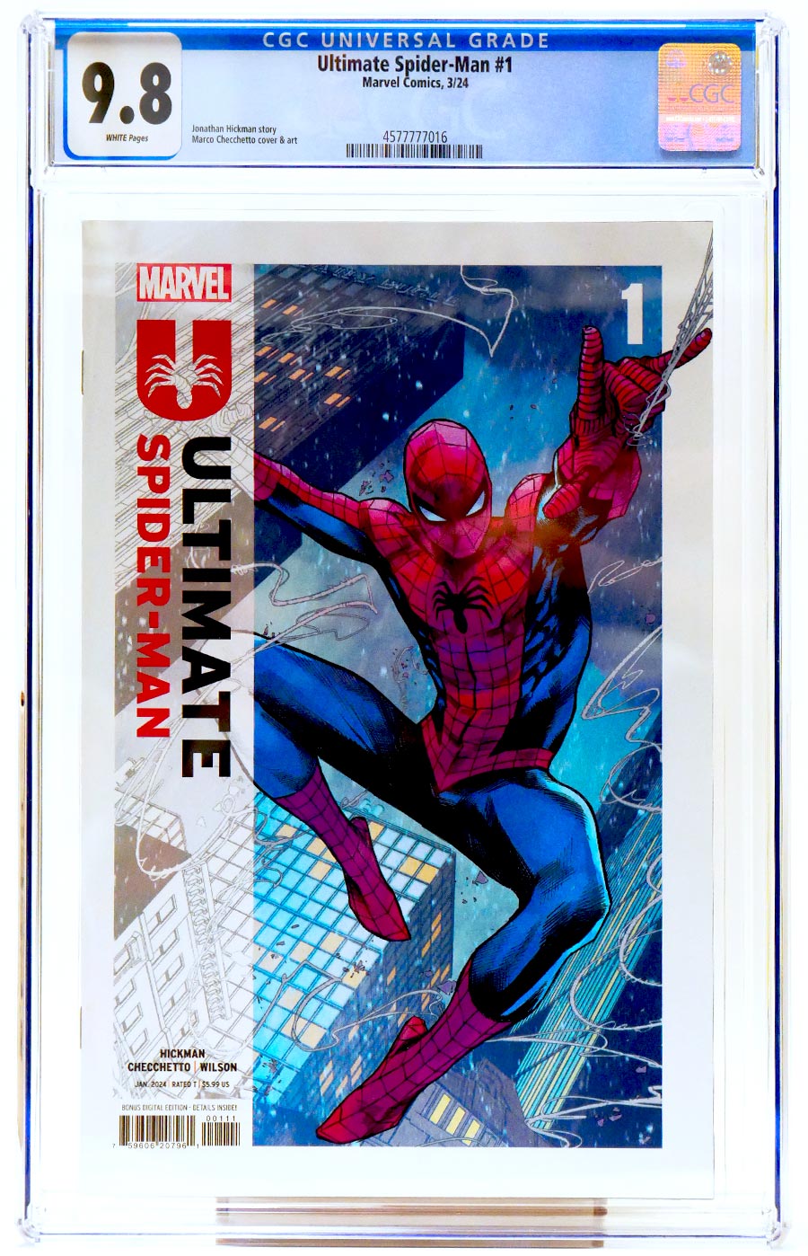 Ultimate Spider-Man Vol 2 #1 Cover Z-D Regular Marco Checchetto Cover CGC 9.8