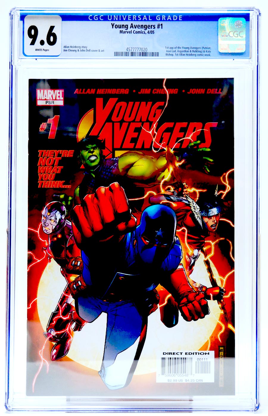 Young Avengers #1 Cover G CGC 9.6