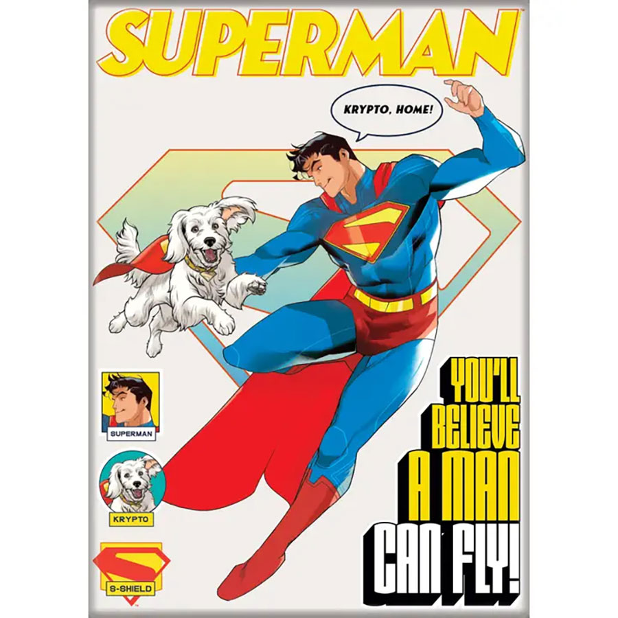 DC Comics 2.5x3.5-Inch Magnet Superman 2025 A Man Can Fly (74970DC)