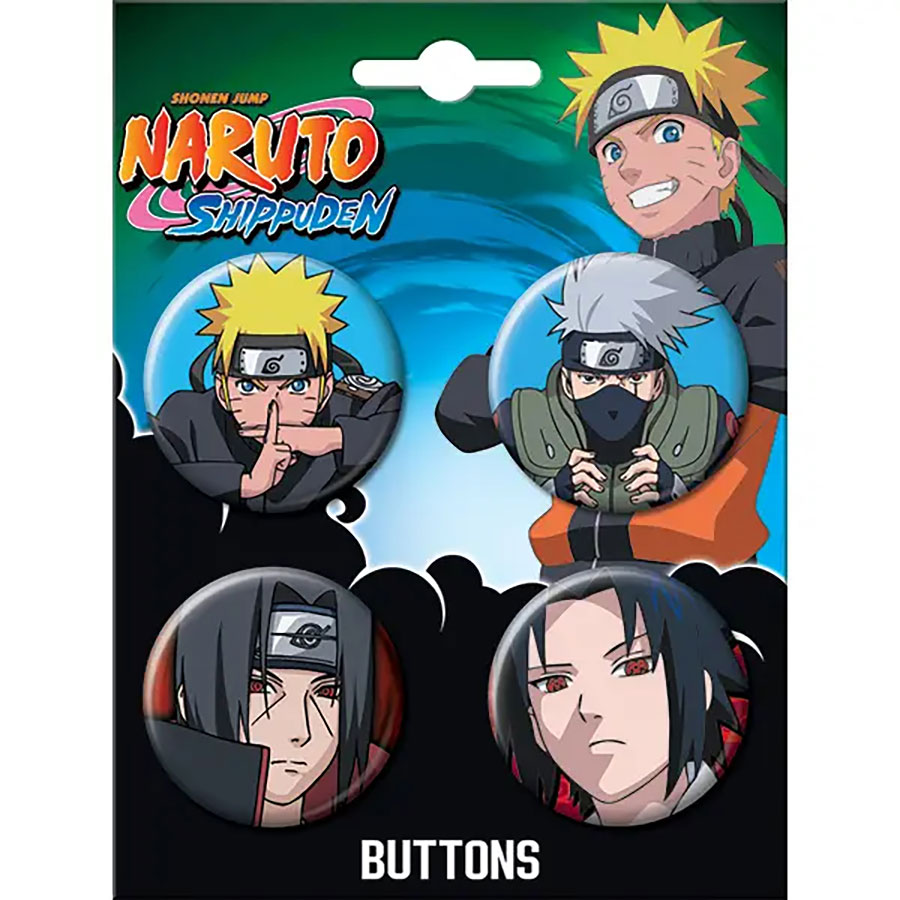 Naruto 4-Button Set #1 (87138BT4)