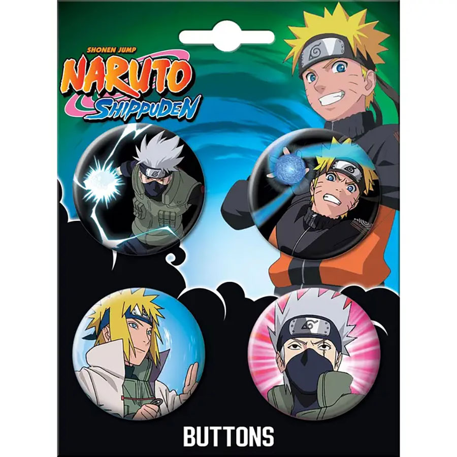 Naruto 4-Button Set #12 (88583BT4)