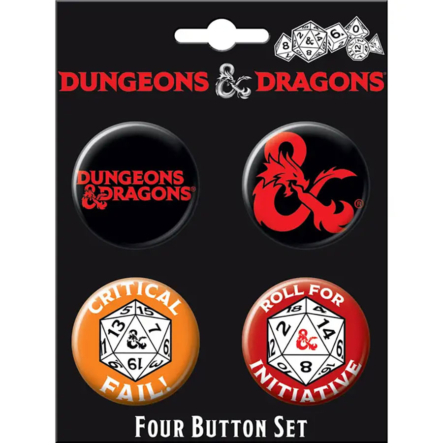 Dungeons & Dragons 4-Button Set #1 (88039BT4)