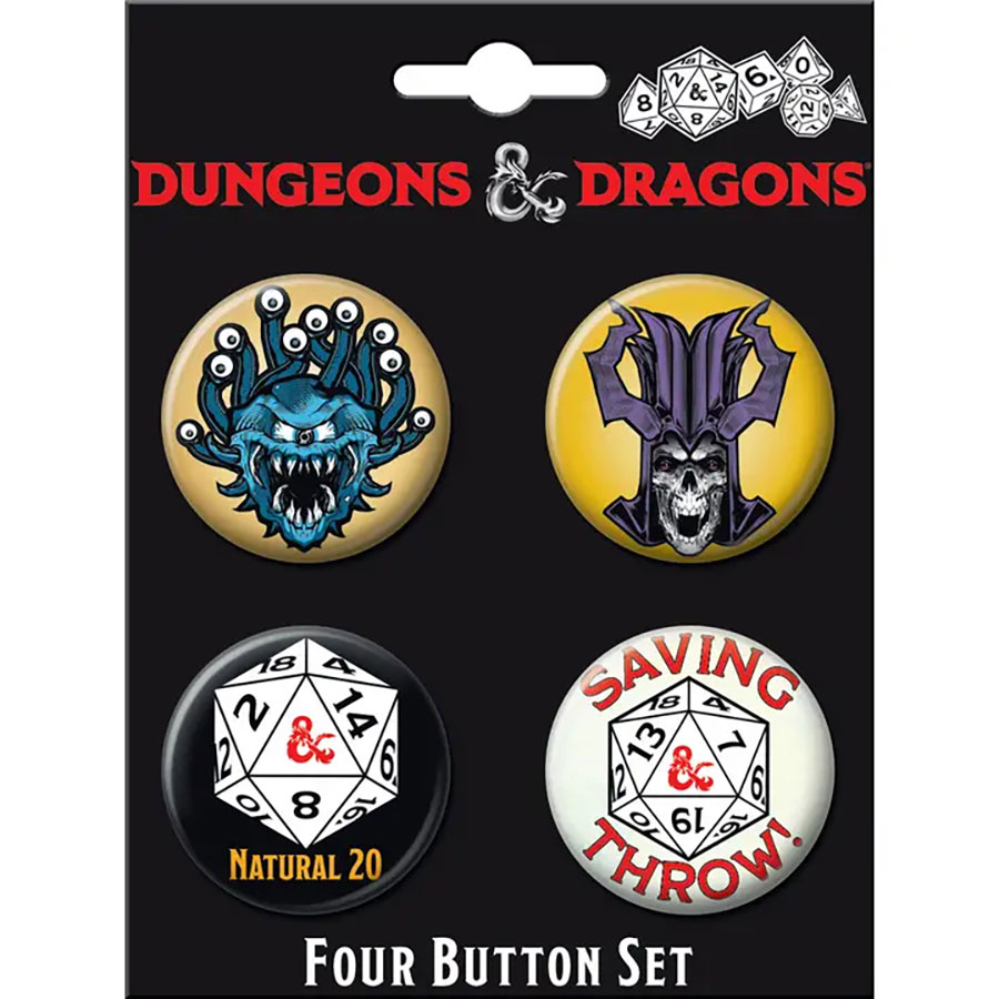 Dungeons & Dragons 4-Button Set #2 (88081BT4)