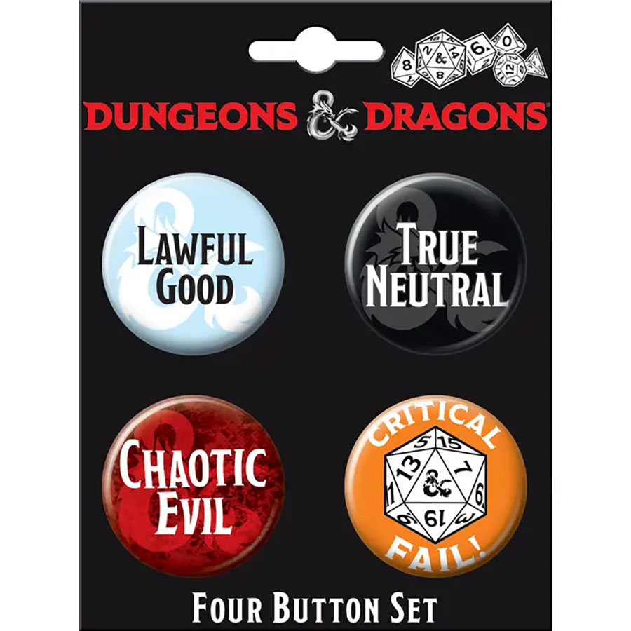 Dungeons & Dragons 4-Button Set #4 (88291BT4)