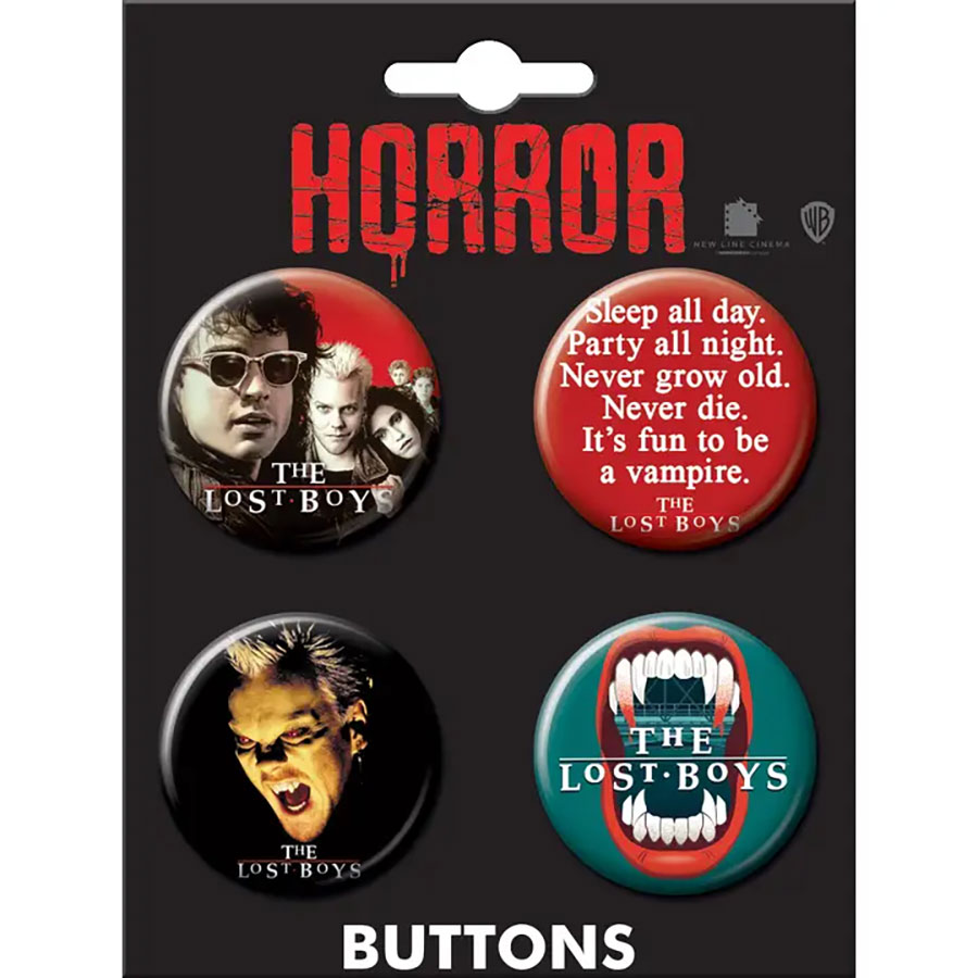 Horror Movies The Lost Boys 4-Button Set #1 (89998BT4)