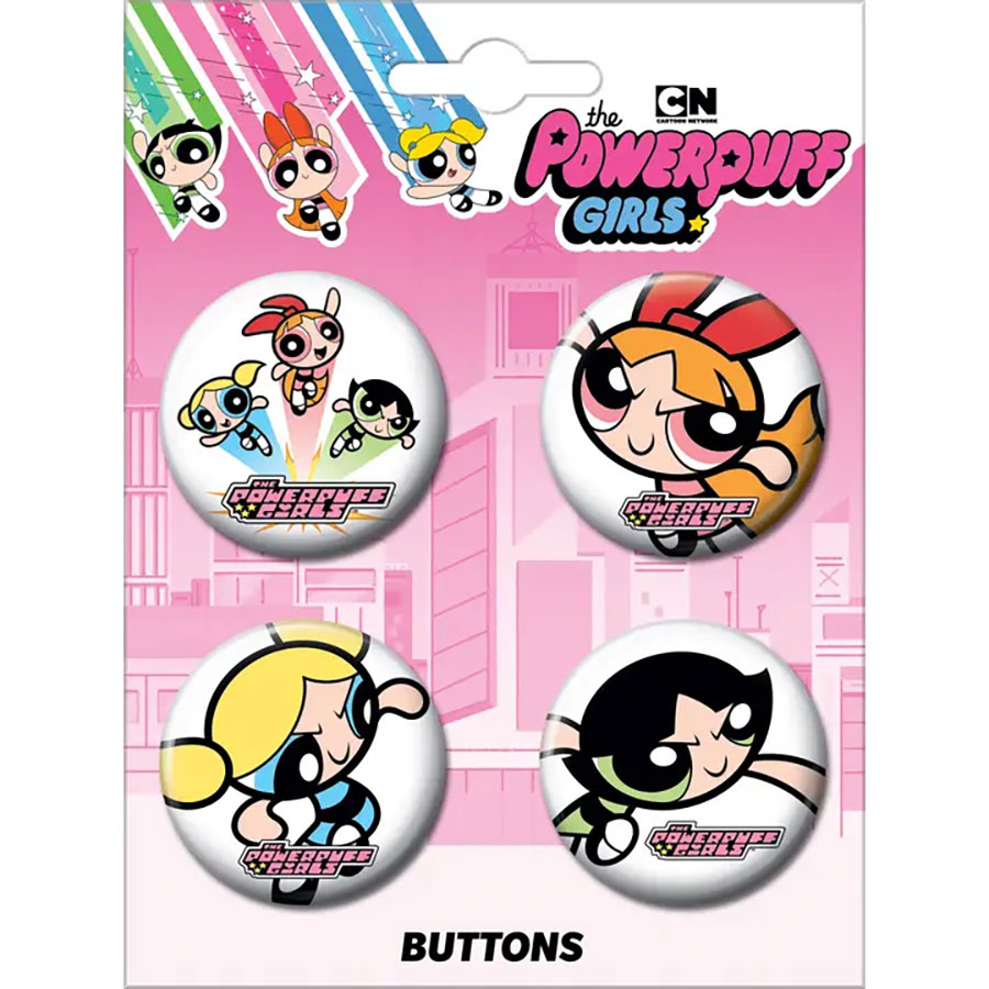 Powerpuff Girls 4-Button Set #1 (89255BT4)